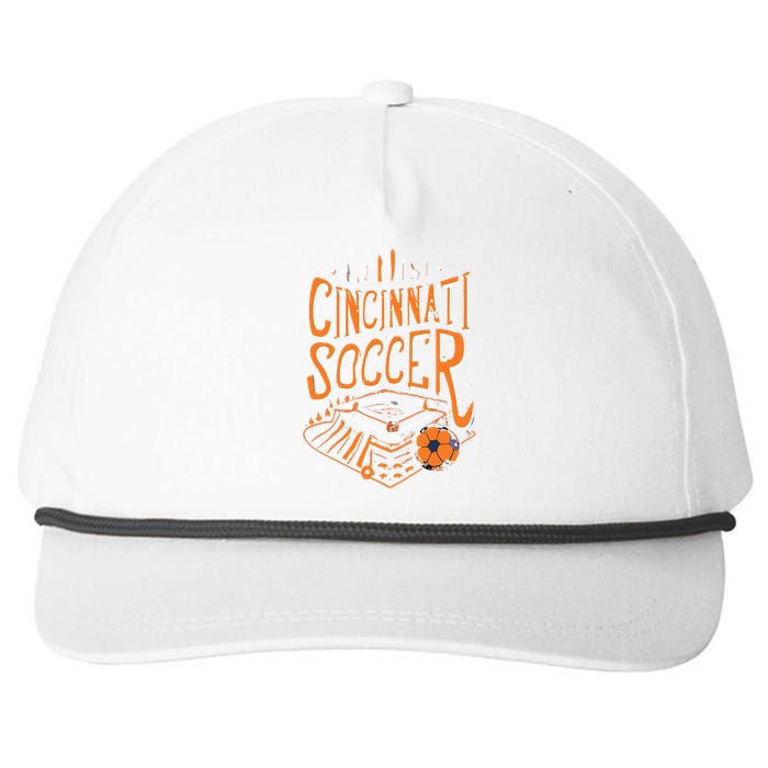 Cincinnati Soccer Cincy Futbol Cool Nati Skyline Snapback Five-Panel Rope Hat