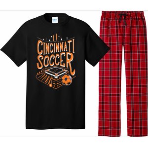 Cincinnati Soccer Cincy Futbol Cool Nati Skyline Pajama Set