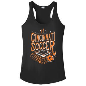 Cincinnati Soccer Cincy Futbol Cool Nati Skyline Ladies PosiCharge Competitor Racerback Tank