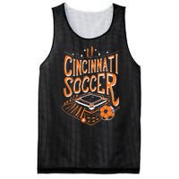 Cincinnati Soccer Cincy Futbol Cool Nati Skyline Mesh Reversible Basketball Jersey Tank