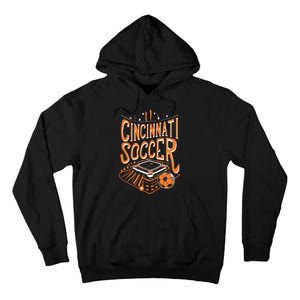 Cincinnati Soccer Cincy Futbol Cool Nati Skyline Tall Hoodie