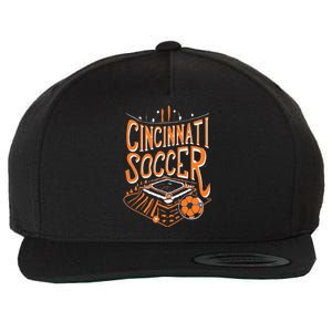 Cincinnati Soccer Cincy Futbol Cool Nati Skyline Wool Snapback Cap