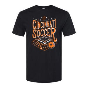 Cincinnati Soccer Cincy Futbol Cool Nati Skyline Softstyle CVC T-Shirt