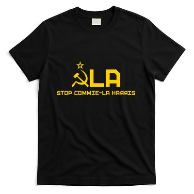 Commiela Stop Commie La Harris Stop Kamala Trump 2024 T-Shirt