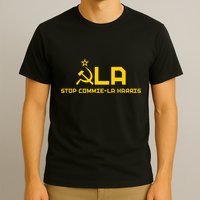 Commiela Stop Commie La Harris Stop Kamala Trump 2024 T-Shirt
