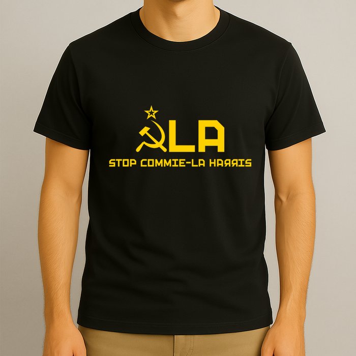 Commiela Stop Commie La Harris Stop Kamala Trump 2024 T-Shirt