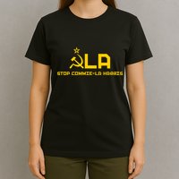 Commiela Stop Commie La Harris Stop Kamala Trump 2024 T-Shirt