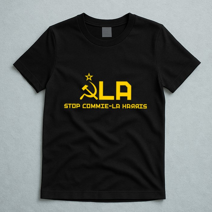 Commiela Stop Commie La Harris Stop Kamala Trump 2024 T-Shirt