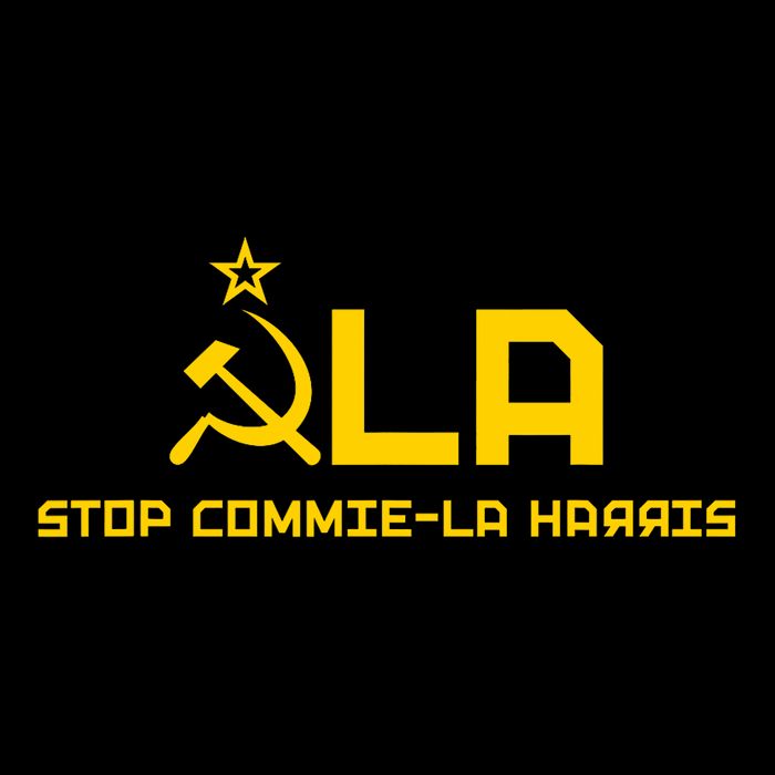 Commiela Stop Commie La Harris Stop Kamala Trump 2024 Button