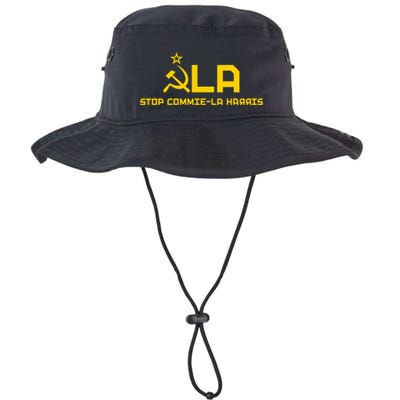 Commiela Stop Commie La Harris Stop Kamala Trump 2024 Bucket Hat