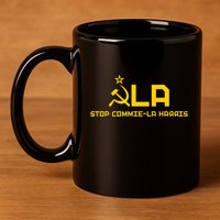 Commiela Stop Commie La Harris Stop Kamala Trump 2024 11oz C Handle Ceramic Mug