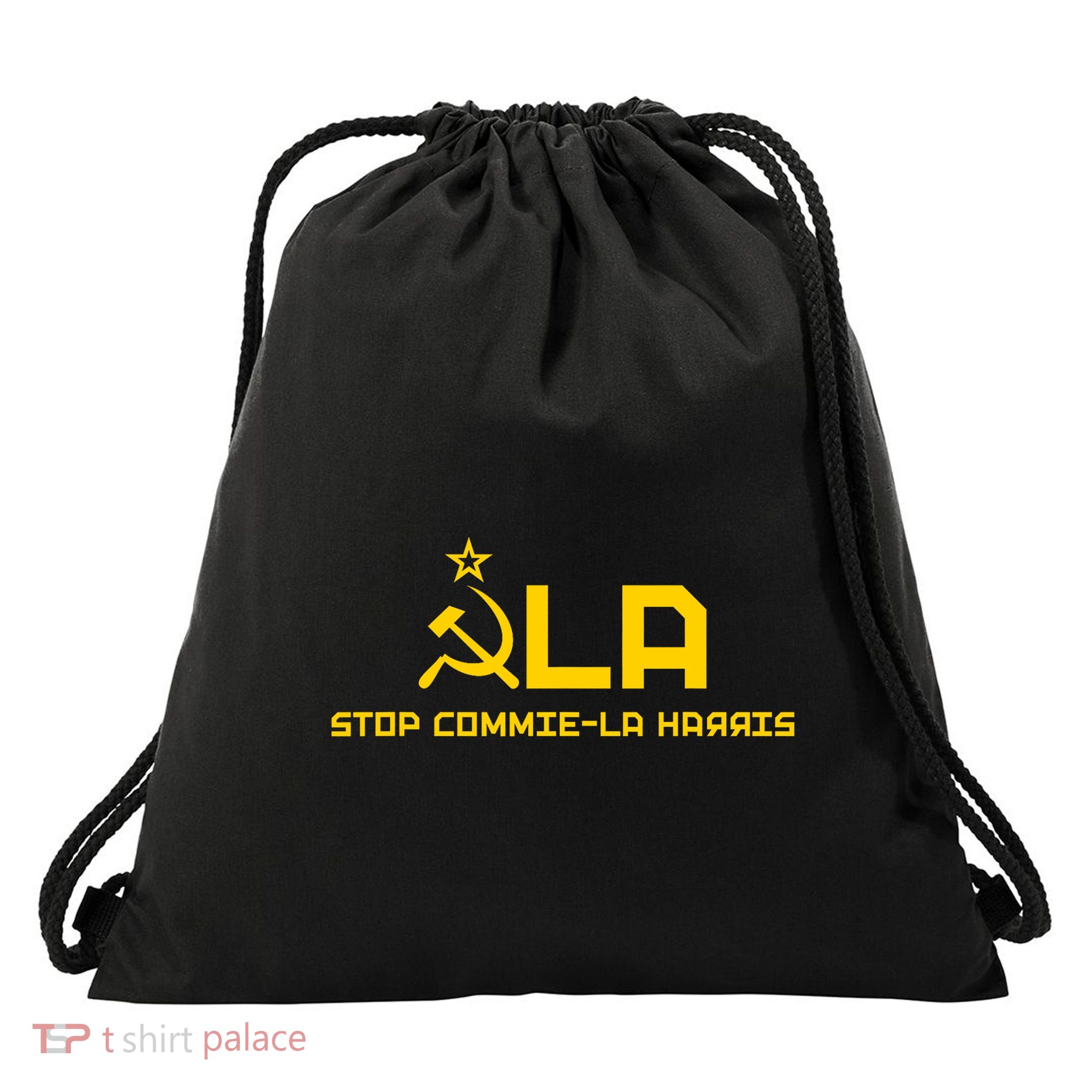 Commiela Stop Commie La Harris Stop Kamala Trump 2024 Drawstring Bag