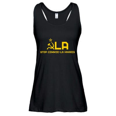 Commiela Stop Commie La Harris Stop Kamala Trump 2024 Ladies Essential Flowy Tank