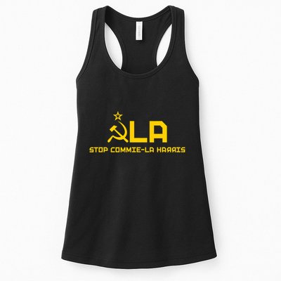 Commiela Stop Commie La Harris Stop Kamala Trump 2024 Womens Tank Top