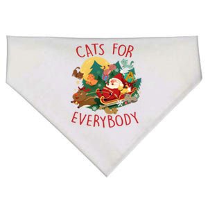 Cute Snow Cats For Everybody Christmas Cute Cat Lover Gift USA-Made Doggie Bandana