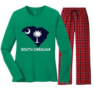 Cool South Carolina State Women's Long Sleeve Flannel Pajama Set 