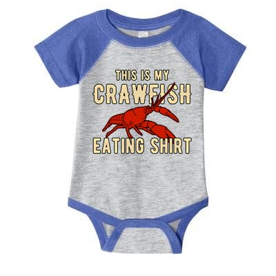 Crawfish Season Clothing This Is My Crawfish Eating Gift Infant Baby Jersey Bodysuit
