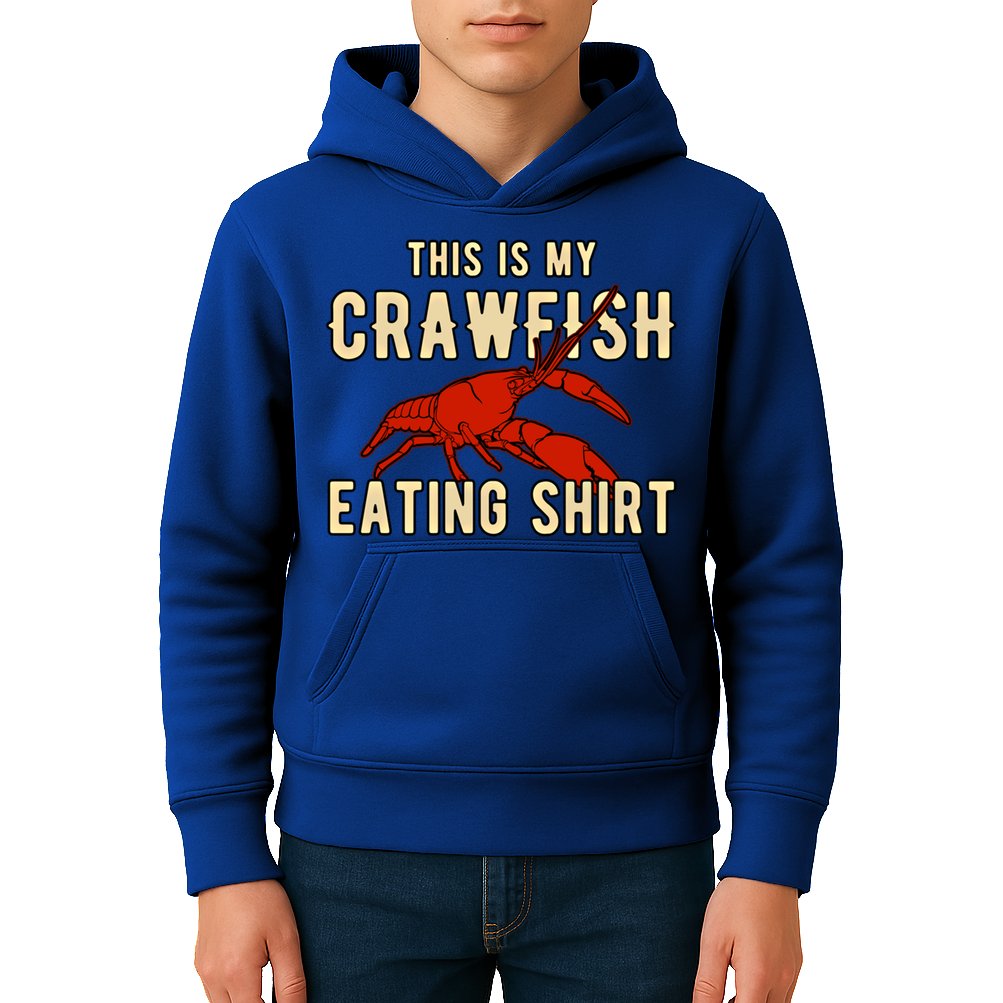 Crawfish Season Clothing This Is My Crawfish Eating Gift Kids Hoodie