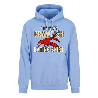 Crawfish Season Clothing This Is My Crawfish Eating Gift Unisex Surf Hoodie