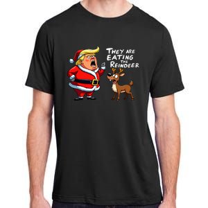 Christmas Santa Claus Trump They Are Eating The Reindeer Adult ChromaSoft Performance T-Shirt