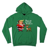 Christmas Santa Claus Trump They Are Eating The Reindeer Hoodie