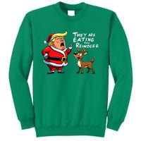 Christmas Santa Claus Trump They Are Eating The Reindeer Sweatshirt