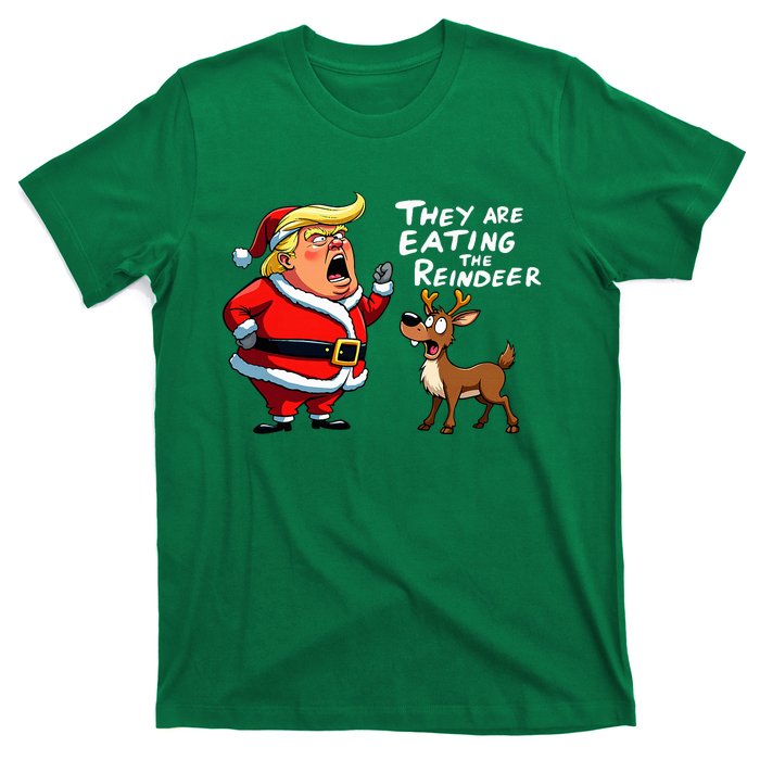 Christmas Santa Claus Trump They Are Eating The Reindeer T-Shirt