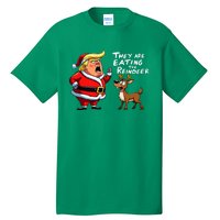 Christmas Santa Claus Trump They Are Eating The Reindeer Tall T-Shirt