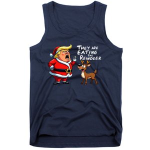 Christmas Santa Claus Trump They Are Eating The Reindeer Tank Top