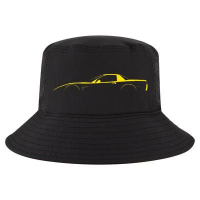 C5 Silhouette Classic Car Retro Vintage Yellow Cool Comfort Performance Bucket Hat