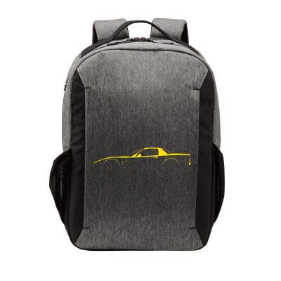 C5 Silhouette Classic Car Retro Vintage Yellow Vector Backpack