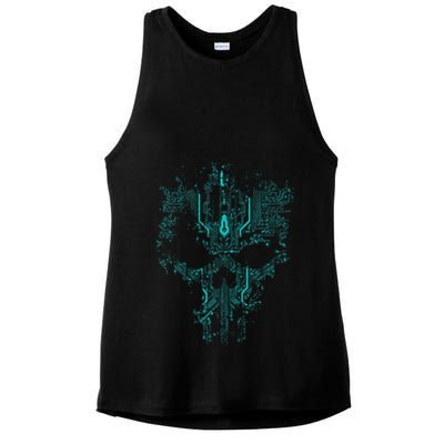 Circuit Skull Ladies PosiCharge Tri-Blend Wicking Tank