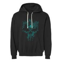 Circuit Skull Garment-Dyed Fleece Hoodie