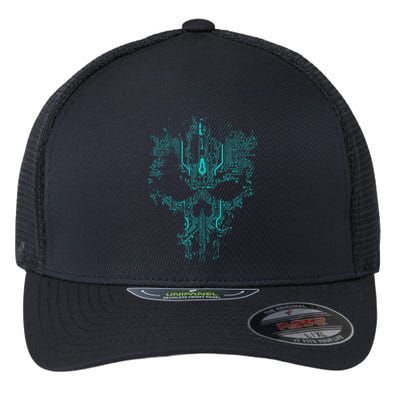 Circuit Skull Flexfit Unipanel Trucker Cap