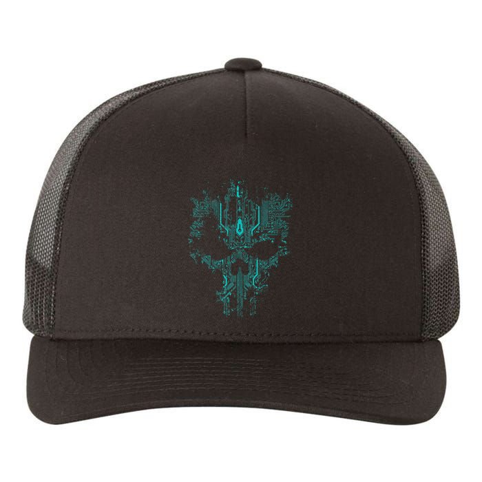 Circuit Skull Yupoong Adult 5-Panel Trucker Hat