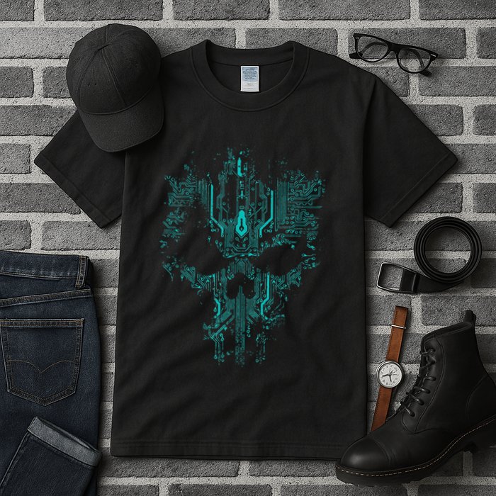 Circuit Skull Tall T-Shirt