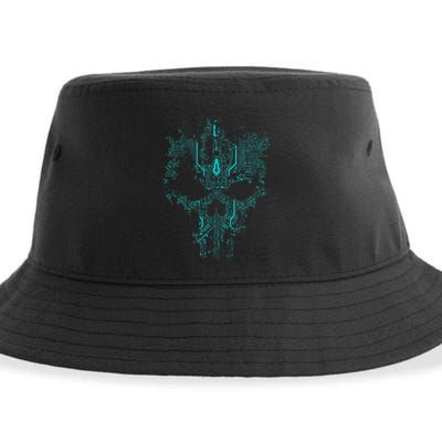 Circuit Skull Sustainable Bucket Hat