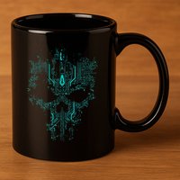Circuit Skull 11oz C Handle Ceramic Mug