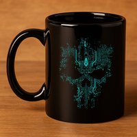 Circuit Skull 11oz C Handle Ceramic Mug