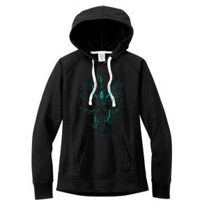 Circuit Skull Women's Fleece Hoodie