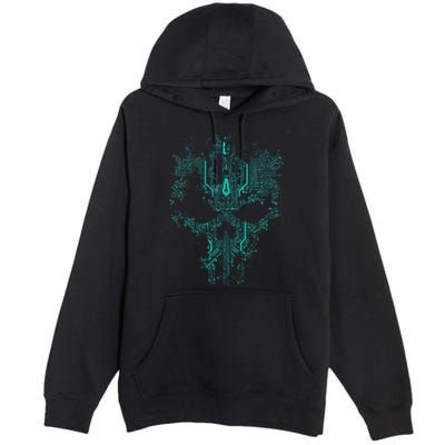Circuit Skull Premium Pullover Hoodie