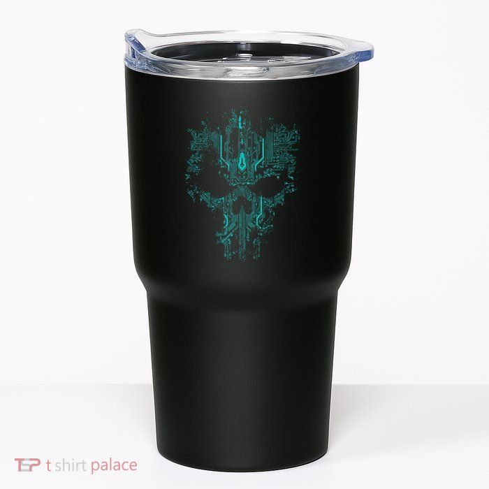 Circuit Skull Tumbler
