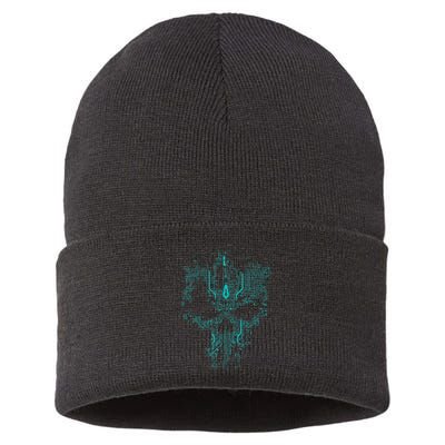 Circuit Skull Sustainable Knit Beanie