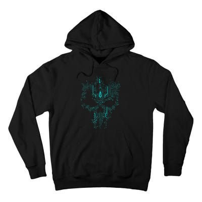 Circuit Skull Tall Hoodie