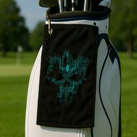 Circuit Skull Golf Towel