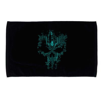 Circuit Skull Microfiber Hand Towel