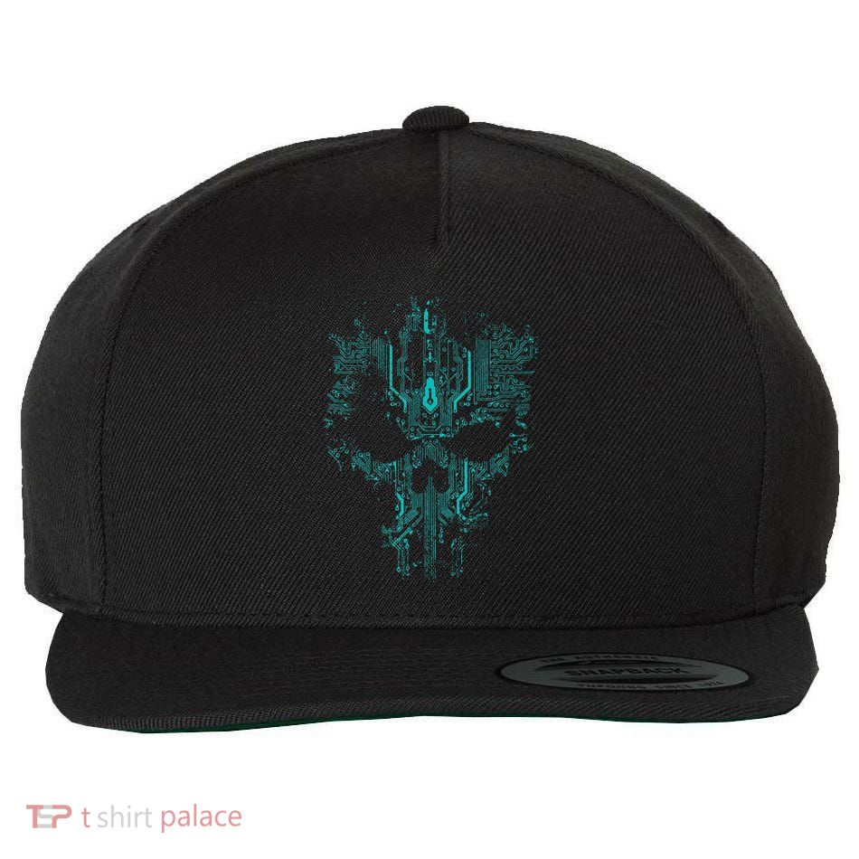 Circuit Skull Wool Snapback Cap