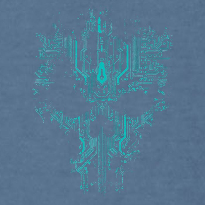 Circuit Skull Garment-Dyed Sweatshirt