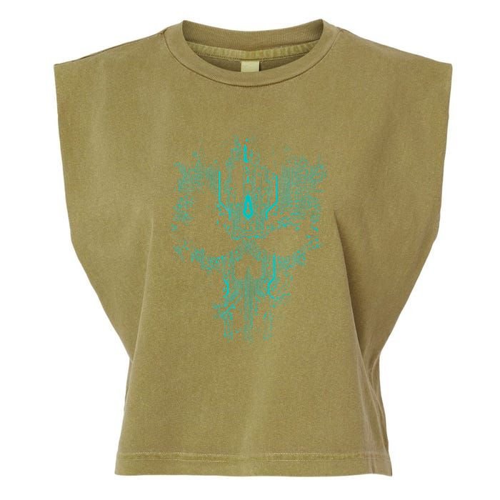 Circuit Skull Garment-Dyed Women's Muscle Tee
