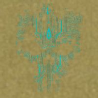 Circuit Skull Garment-Dyed Women's Muscle Tee